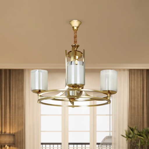 لوستر 4 شعله چشمه نور کد N2667-4 کروم